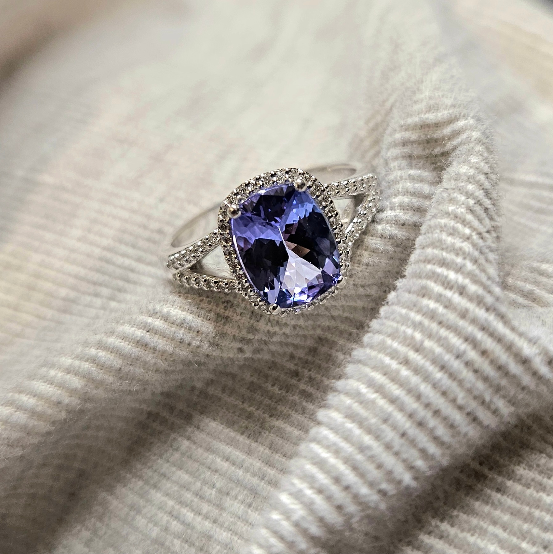 C&C Gioielli bague avec tanzanite