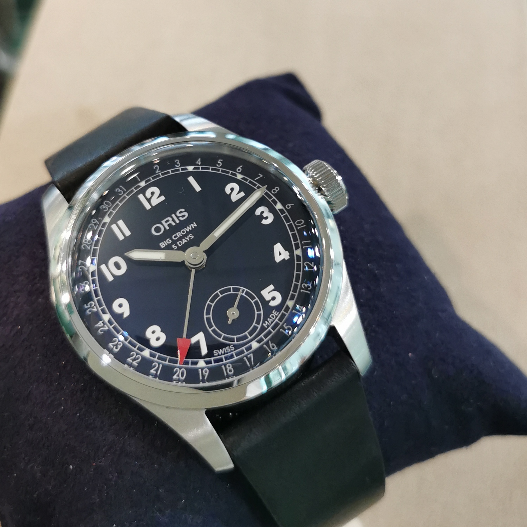 Oris Big Crown Pointer Blue