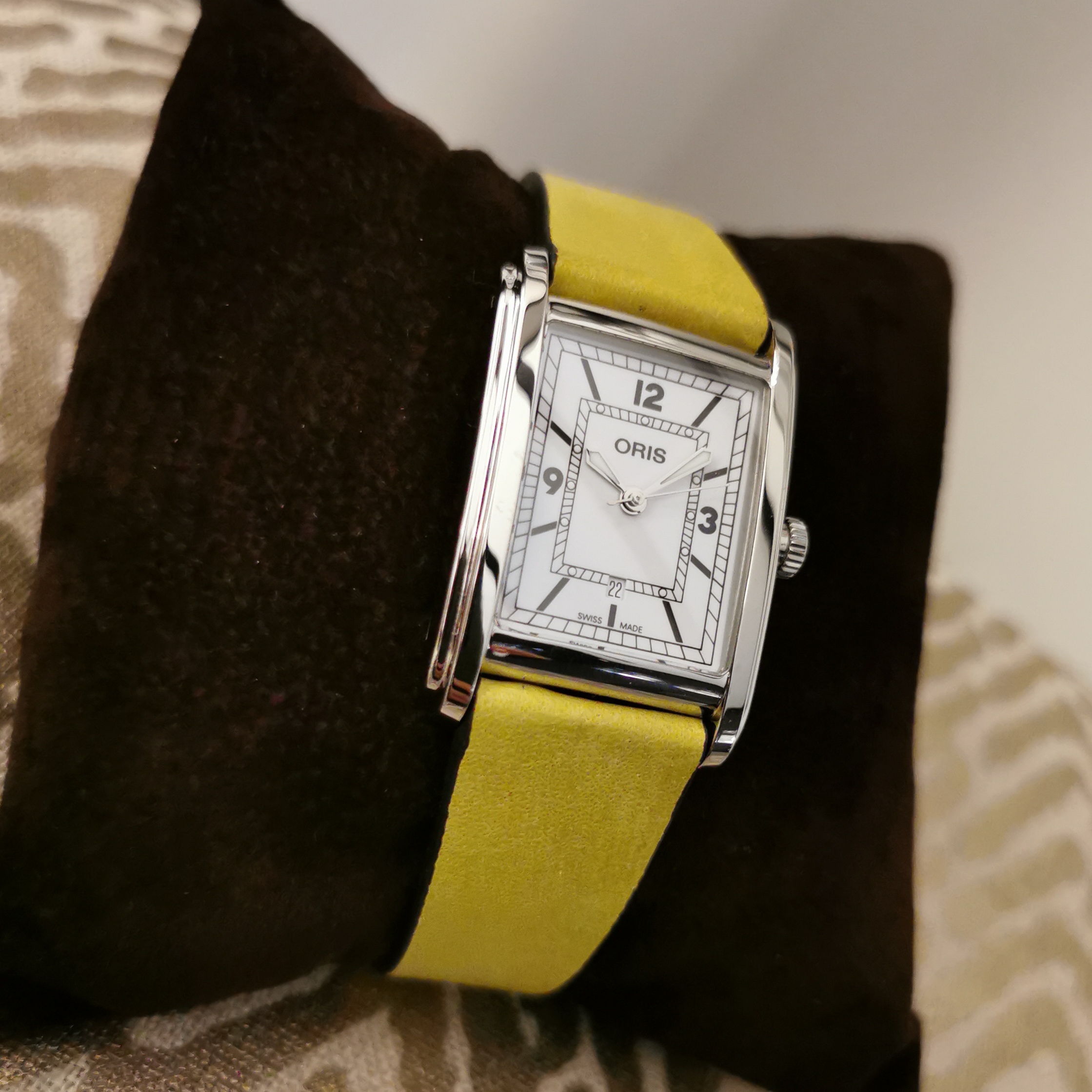 Oris Rectangular yellow